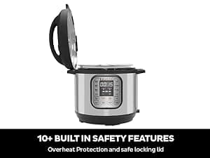 Instant Pot Duo 7-in-1 Electric Pressure Cooker, Slow Cooker, Rice Cooker, Steamer, Sauté, Yogurt Maker, Warmer & Sterilizer, Includes App With Over 800 Recipes, Stainless Steel, 6 Quart