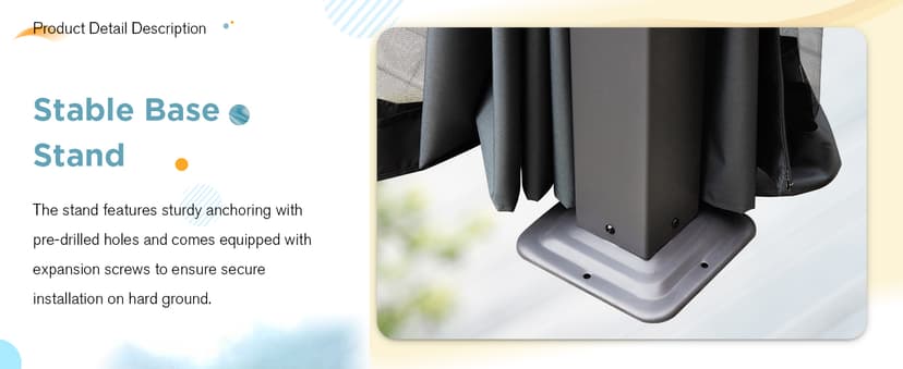 EROMMY Louvered Pergola 12' x 24' Outdoor Hard Top Pergola with Aluminum Frame and Adjustable Metal Rainproof Roof for Garden & Patio, Curtains and Netting Included, Gray-Black