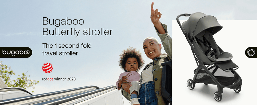 Bugaboo Butterfly - 1 Second Fold Ultra-Compact Stroller - Lightweight & Compact - Great for Travel - Forest Green