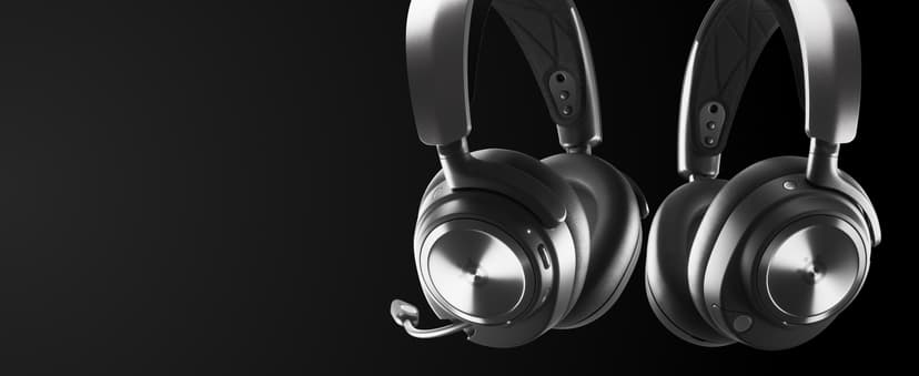 SteelSeries Arctis Nova Pro Wireless Multi-System Gaming Headset - Premium Hi-Fi Drivers - Active Noise Cancellation - Infinity Power System - Stealth Retractable Mic - PC, PS5/PS4, Switch, Mobile