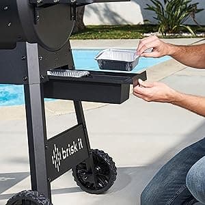 Origin-580 Wood Pellet Smoker Grill - A.I. Powered and WiFi Grill with PID controller, BBQ Grill 580 sq.in Cooking Area, Meat Probe, 8-in-1 Outdoor Smoker