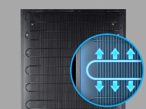 BODEGA 24 Inch Wine Cooler Refrigerator, 46 Bottle Dual Zone Wine Fridge with Double-Layer Tempered Glass Door,wine refrigerator with Temperature Memory Function, Built-in or Freestanding wine cooler.