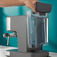 Mr. Coffee Compact Espresso Maker, Espresso Machine With Steam Wand, 15-Bar Pump Automatic Espresso Machine