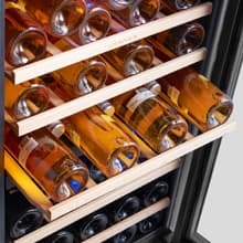 Wine Refrigerators,52-bottle Wine Fridge Cooler Freestanding Wine Refrigerator,(Bordeaux 750ml) Dual Zone Compressor Wine Cellar Chiller