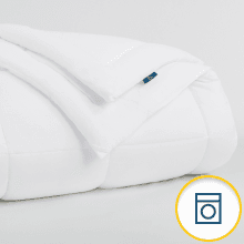 Serta ComfortSure King Mattress Cover, Fitted Pillow Top Mattress Pad, Super Soft and Breathable Quilted Cotton Protector with 18" Elastic Deep Pockets for Secure Fit, White