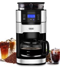 Gevi Coffee Grinder Electric,Coffee Bean Grinder with 35 Grind Settings for Espresso,Drip,French Press,Burr Coffee Grinder for Home Use,Anti-static Design,Black