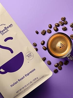 Coffee Bean Direct Jamaican Blue Mountain Style, Whole Bean Coffee, 5-Pound Bag