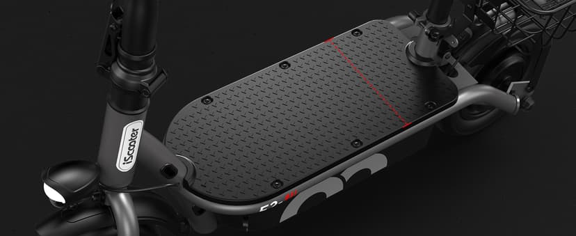 iScooter Electric Scooter with Seat, 37/21 Miles Long Range & 28/19/15.6 MPH Top Speed, 14"/12"/10" Pneumatic Tire, Height Adjustable Seat & Handlebar, Dual Suspensions Commuting Scooter with Basket