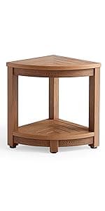 Waterproof Shower Bench, White Poly Shower Stool for Shaving Legs, Shower Chair Seat with Handles & Shower Head Holder, Plastic Bathroom Bench with Adjustable Feet for Inside Shower, Non-Slip