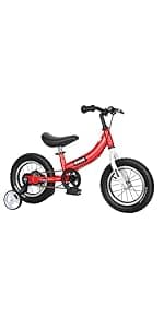 Balance Bike 2 in 1 for Kids 2 3 4 5 6 7 Years Old,Balance to Pedals Bike,12 14 16 inch Kids Bike,with Pedal kit,Training Wheels,Brakes