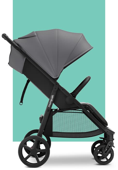 Mompush Wiz 2-in-1 Convertible Baby Stroller with Bassinet Mode, Foldable Infant Stroller with Reversible Seat and Large UPF 50+ Canopy