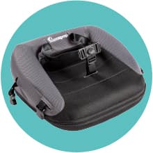 hiccapop NeoBoost Inflatable Toddler Booster Seat for Dining Table – Portable, Quick-Inflate Design – Anti-Slip Base, Secure Straps, Easy-Clean – Perfect for Home & Travel