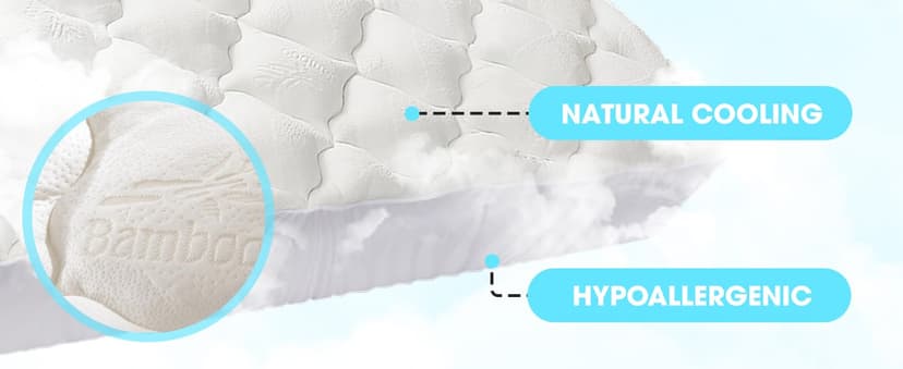 Cheer Collection Queen Size Mattress Topper – Extra Thick and Plush Pillow Top Mattress Pad, Soft Rayon from Bamboo Cover, Cooling, Breathable, and Machine Washable Mattress Topper for Queen Bed