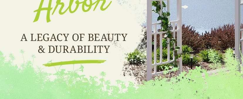 Dura-Trel Wellington Arbor, Vinyl Garden Archway for Outdoors, White, 72" x 85" - Backyard Decorative Arch for Pathways & Entrances w/ Trellis Sides for Climbing Plants, Vines & Flowers