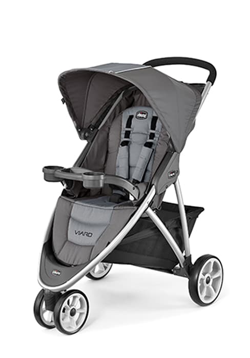 Chicco TRE® Jogging Stroller, All-Terrain Stroller, Compatible with Chicco Infant Car Seats (not Included), Baby Travel Gear | Galaxy/Black