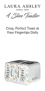 Laura Ashley Elveden White Stovetop Kettle with Whistle - 2.5L Fast Boil Stainless Steel Kettle Stove Top - Silicon Coated Cool Handle Camping Kettle for Gas, Induction Hob - Compatible with Aga Stove