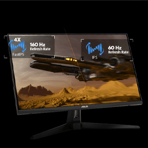 ASUS TUF Gaming 27” 4K HDR Monitor (VG27UQ1A) – 160Hz, 1ms, Extreme Low Motion Blur Sync, NVIDIA G-SYNC Compatible, AMD FreeSync Premium, 95% DCI-P3, DisplayWidget, 3 yr Warranty