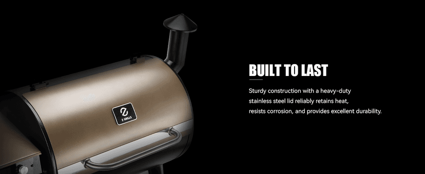 Z GRILLS Wood Pellet Grill Smoker with PID 2.1 Controller, 704 Cooking Area, Meat Probes, Rain Cover for Outdoor BBQ, 7002C
