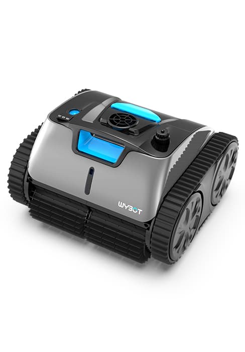 WYBOT C1 Robotic Pool Vacuum for Inground Pools, 150min Runtime Cordless Pool Cleaner up to 1,614Sq.ft, Wall & Waterline Cleaning, 4-in-1 Smart Navigation, App Support