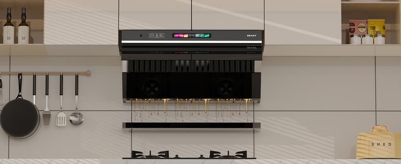 Under Cabinet Range Hood 30 inch, 900 CFM Kitchen Hood with Voice/Gesture/Touch Control,Ducted/Ductless Convertible Stainless Steel Range Hood, 4 Speed Exhaust Fan,Adjustable Lights