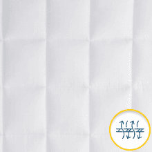 Serta ComfortSure King Mattress Cover, Fitted Pillow Top Mattress Pad, Super Soft and Breathable Quilted Cotton Protector with 18" Elastic Deep Pockets for Secure Fit, White