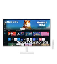 Samsung 43-Inch M7 (M70D) Series 4K UHD Smart Monitor with Streaming TV, Speakers, HDR10, USB-C, Multiple Ports, Gaming Hub, SolarCell Remote, Vision Accessibility Tools, LS43DM702UNXGO, 2024, Black