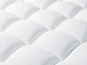 ELEMUSE Queen Size Dual Layer 3 Inch Memory Foam Mattress Topper, 2 Inch Cooling Gel Memory Foam and 1 Inch Thick Soft Pillow Top Mattress Pad Cover for Back Pain Relief, Bed Topper for Side Sleep