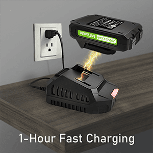 2025 Upgrade Leaf Blower, Leaf Blower Cordless with 2*2.6AH Batteries and Fast Charger, 450CFM &150MPH and 2 Speed Mode, Lightweight Electric Leaf Blowers for Lawn,Yard, Leaves, Dust,Snow Care(Green)