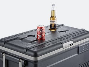 BODEGACOOLER 12 Volt Car Refrigerator,80 Quarts Portable Fridge,75L RV Freezer Single Zone,with APP Control,-4℉-68℉ Car Cooler,12/24V DC & 100-240V AC for Travel, Camping,Outdoor,Truck,SUV