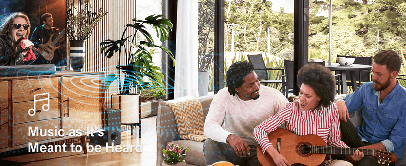 ULTIMEA 4.1ch Sound Bar for Smart TV with Dolby Atmos, 2-in-1 Bluetooth 5.3 Soundbar with Subwoofer, 280W Peak Power, 3 EQ Modes TV Soundbar, Bass Adjustable, HDMI eARC, Apollo S60, 2025 Upgraded