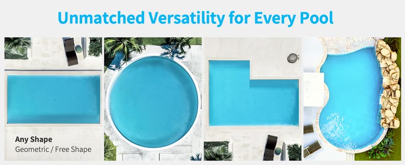 Beatbot AquaSense Cordless Robotic Pool Vacuum Cleaner - Intelligent Path Opimization, Cleans Floor, Walls, and Waterline - Suitable for Above & In-Ground Pools up to 2,260 sq.ft, Light Gray