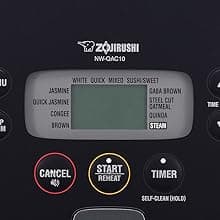 Zojirushi NW-QAC10 5.5-Cup Capacity Flat-Top Induction Cooker and Warmer with Custom Cooking Pan, Double Non-Stick Coating for Easy Clean-Up (Black)