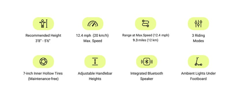 Segway Ninebot eKickScooter - Electric Scooter for Kids 6-14, w/t Adjustable Handlebar Height (Only C2 Pro) for Riders up to 132 lbs, Includes New Cruise Mode, UL-2272 Certified