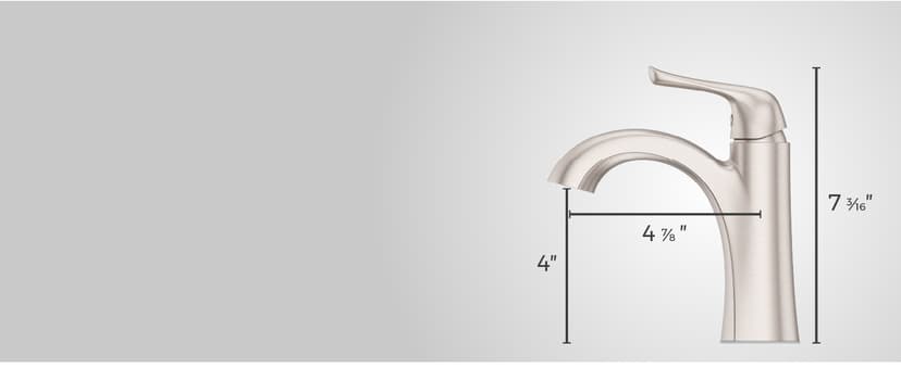 Pfister Willa Bathroom Sink Faucet, Single Control, 1-Handle, Single Hole, NSF Certified, Polished Chrome Finish, LF042MALCC