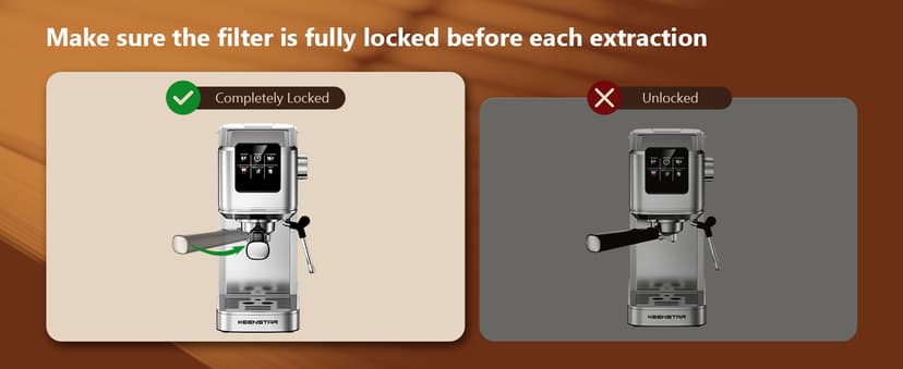 KEENSTAR 20Bar Espresso Machine with Rapid Cold Brew, Hot & Iced Coffee Machine, Espresso Maker with Milk Frother Steam Wand, Touch Screen with 40oz Water Tank for Latte, Cappuccino, Gift