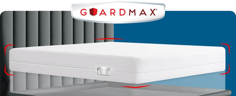 Guardmax Zippered Mattress Encasement - Queen Size - 100% Waterproof and Bed Bug Proof Mattress Protector - 6 Sided Absorbent Mattress Cover - Bed Sheet is Soft, Breathable, and Hypoallergenic.