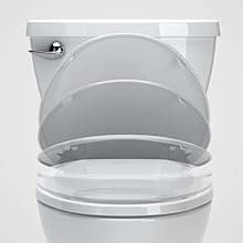 American Standard 2794.204.020 Studio Concealed Trapway Dual Flush Right Height Elongated Toilet, White