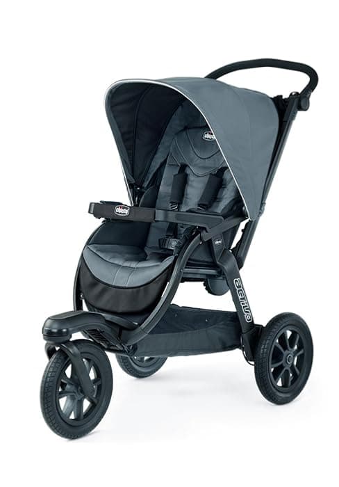 Chicco TRE® Jogging Stroller, All-Terrain Stroller, Compatible with Chicco Infant Car Seats (not Included), Baby Travel Gear | Galaxy/Black