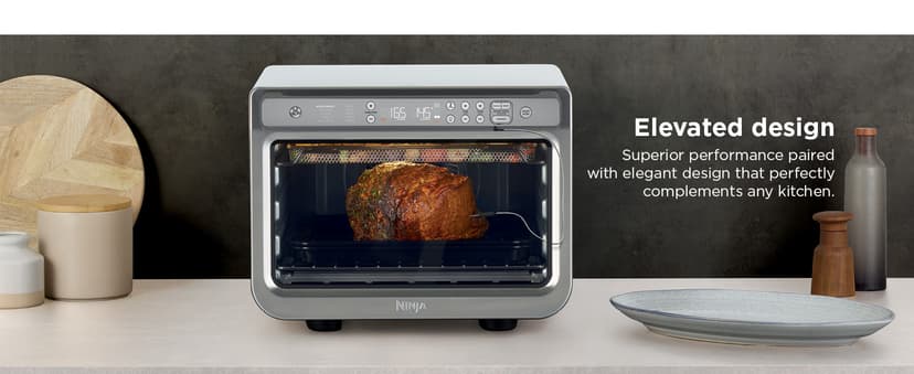 Ninja Prestige Smart XL with Pro Cook System 10-in-1 Air Fry Digital Countertop Convection Toaster Oven with Air Fry, Air Roast, Broil & Bake, Pro Cook Thermometer, 1800 Watts, Stainless Steel, DT551