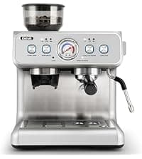 Gevi 10-Cup Coffee Maker with Built-in Burr Grinder, Programmable Timer, 1.5L Water Tank, Reusable Filter & Warming Plate – Drip Coffee Machine for Fresh Ground Coffee