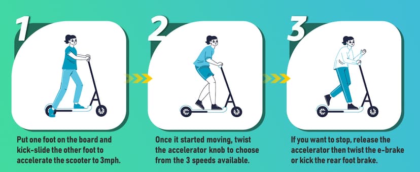 Gyroor H40 Kids Electric Scooter, 180W Motor, Up to 10 MPH, LED Display & Colorful Lights, Adjustable Height, for Boys & Girls Ages 8-12, Great Birthday Gift