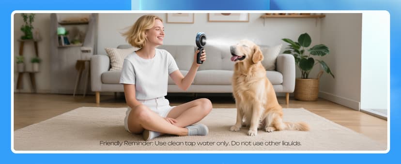 Otlonpe Handheld Misting Fan Portable, Powerful High Speed, Small Personal Rechargeable Cooling Mister Fan Water Spray Mist, 4000mAh Battery Operated for Travel Indoor Outdoor Hand Desk (Black)