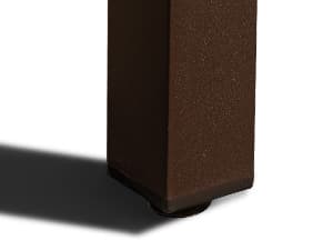 Devoko Home Acacia Wood Dining Table 6-Person Indoor Outdoor Table with Iron Legs, Sandblast Finish, Natural Stained, Rustic Metal, 69 * 33 * 30 inch (Natural)