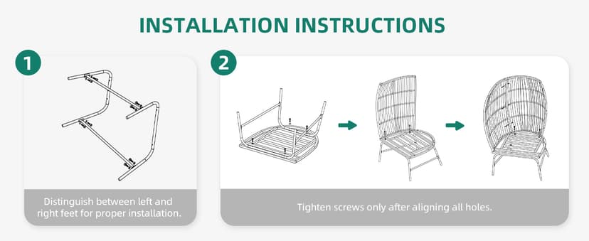 YITAHOME Accent Living Room Egg Chair w/ 2-in-1 Ottoman, Wicker Oversized Basket Chair with 5 Thick Cushions, Footrest, Comfy Recliner Lazy Chair for Indoor, Bedroom, Reading Room, Lounge (Beige)