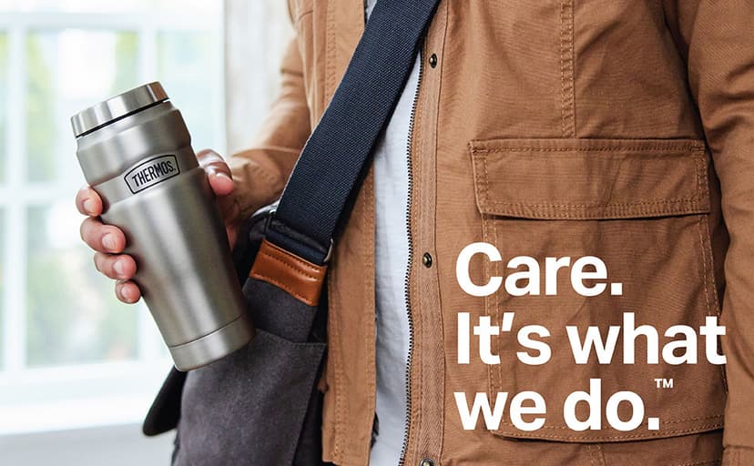 THERMOS Stainless King Vacuum-Insulated Travel Tumbler, 16 Ounce, Matte Steel