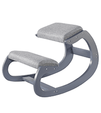 Predawn Ergonomic Kneeling Chair, Rocking Chair Stool, Knee Chair, Posture Chair for Home Office Meditation Wooden & Linen Cushion-Office Desk Chair for Back Neck Pain Relief & Improving (White Oak)