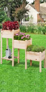 Yaheetech 85in Wooden Garden Trellis Horticulture Garden Arch Arbor for Climbing Planting Plant Stand in Garden Yard Outdoor, Brown