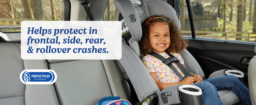 Graco 4Ever DLX 4-in-1 Car Seat, Grey, Infant to Toddler Car Seat, with 10 Years of Use, Rear-facing, Forward-facing and Booster Modes, Safe, Comfortable and Convenient