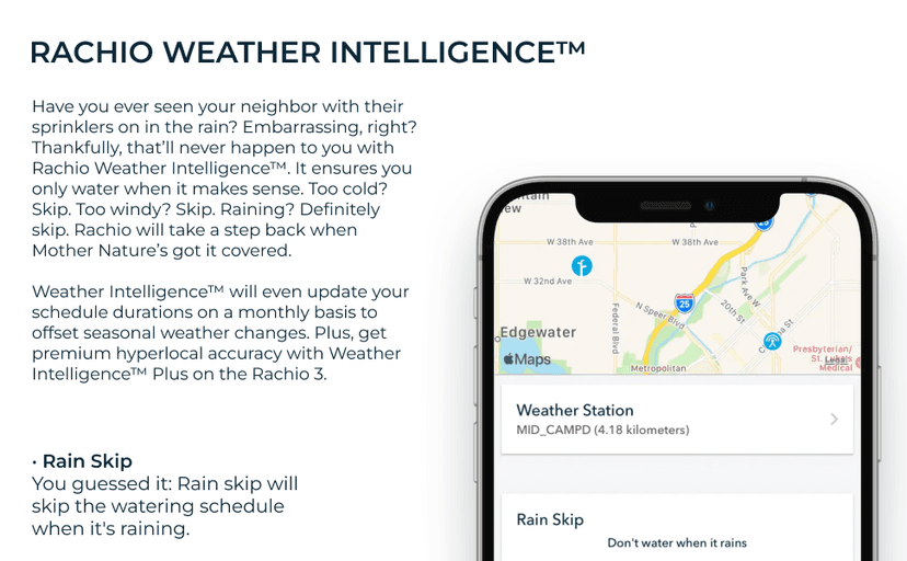 Rachio 3: 8 Zone Smart Sprinkler Controller (Simple Automated Scheduling + Local Weather Intelligence. Save Water w/ Rain, Freeze & Wind Skip), App Enabled, Works w/ Alexa, Fast & Easy Install