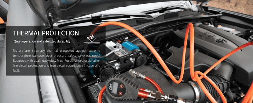 ARB CKMTA12 '12V' On-Board Twin High Performance Air Compressor, Ideal for Air Lockers Locking Differentials, Tire Inflator, Air Horn, Air Tools and Pneumatic Tools.